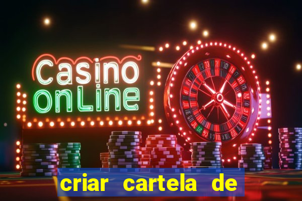 criar cartela de bingo no word